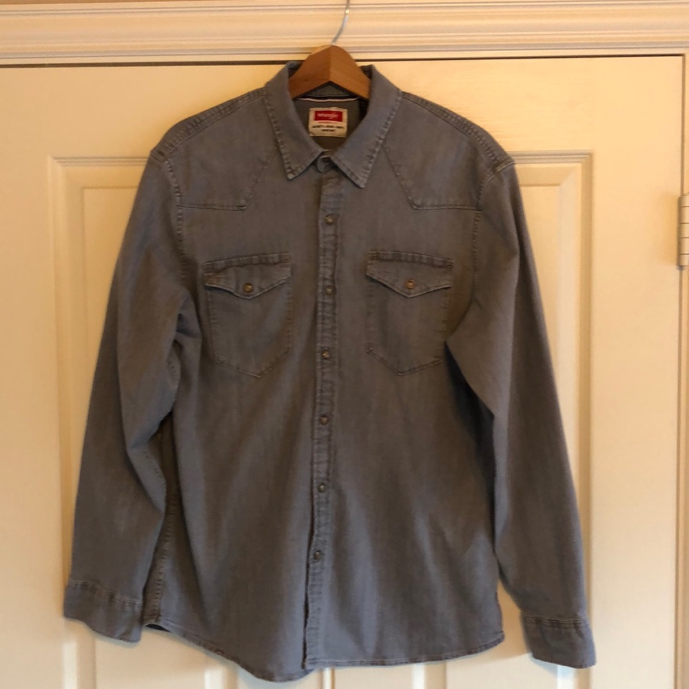 Wrangler long sleeve Western Jean Shirt